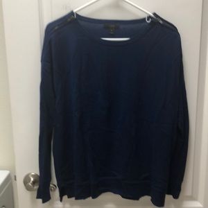 J Crew boyfriend sweater w/zippers